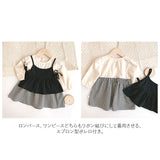 ベビー カーディガン ロンパース セット 女の子 通販 ２点セット 子供ドレス ワンピース 長袖 ベビー服 チェック柄 ふんわり 子供服 赤ちゃん 春 夏 子供 子ども こども おでかけ シンプル