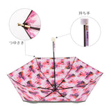 wpc 折りたたみ傘 通販 傘 レディース 折りたたみ Plantica プランティカ フラワーアンブレラ インサイドプリント ミニ FLOWER UMBRELLA INSIDE PRINT mini ピンク グリーン オレンジ ブルー ブラック 通勤 通学 おしゃれ かわいい 花柄 ワールドパーティ
