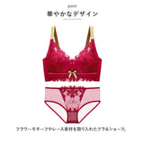 ブラジャー ショーツ セット 通販 ブラショーツセット フルカップ レース セクシー 盛れる おしゃれ 大人 かわいい 可愛い 脇高 寄せ 上げ リボン フラワー インナー 下着 フルカップブラショーツ ランジェリー アンダーウェア