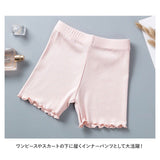 女の子 オーバーパンツ 薄い かわいい 通販 3分丈 ショーツ スパッツ パンツ 三分丈 コットン 綿 下着 子供 キッズ ジュニア インナー インナーウエア 子ども こども ファッション