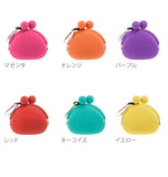 がま口財布 ピージーデザイン p+gdesign 通販 財布 がまぐち コインケース 小銭入れ ネックストラップ カラビナ POCHIBI ポチビ POCHI ポチ シリコンがま口 かわいい 可愛い シリコン製 カラフル コンパクト ミニ 小さい 小物いれ おしゃれ