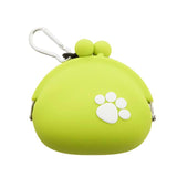 がま口 ピージーデザイン p+g design 通販 レディース かわいい シリコン ガマ口 小銭入れ 散歩用 おやつ入れ サポート商品 小物入れ おしゃれ 盲導犬育成事業 犬の足あと 肉球 イヌ 犬雑貨 財布 ケース ライトグリーン ライトブルー ライトパープル ライトピンク