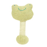 pompkins baby カエル 通販 がらがら ガラガラスティック 鈴入り かえる 蛙 POMPKINS ポプキンズ ハンドメイド オーガニックコットン100％ 赤ちゃん 磯企画 ハンドメイド おもちゃ 日本製 出産祝い プレゼント ギフト ベビー用品