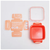 ランチボックス おしゃれ 通販 デザートケース 230ml 保存容器 食洗機 フードストッカー お弁当箱 完全密封 食洗機対応 小さめ 容器 保存容器 フードコンテナ 軽量 かわいい 女子 PUSH&PUSH2