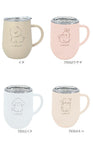 マグカップ フタ付 通販 蓋付き ステンレスマグカップ 保温 保冷 コーヒーカップ 320ml 約 350ml ステンレスマグ おしゃれ ミリミリ かわいい 食器 コップ ギフト 雑貨 大人可愛い