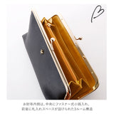 長財布 レディース がま口 通販 大容量 ブラック キャメル ロングウォレット おしゃれ 合皮 合成皮革 ガマグチ 薄い財布 オシャレ カジュアル 大学生 財布 プレゼント シンプル かわいい