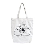 キャンバス トートバッグ 通販 レディース メンズ 手提げ てさげ 帆布 レッスンバッグ エコバッグ 猫 黒猫 MOMO 猫 金魚 猫金魚 ファスナー付き チャック付き 食パンダ PANYA パンダ親子 シロクマパンダ いぬ 犬 イヌ MILK ミルク お稽古バッグ 習い事バッグ 通勤 通学