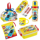 お弁当箱 子供 セット 通販 男の子 女の子 幼稚園 お弁当箱セット ランチボックスセット 6点セット こども キッズ キャラクター かわいい 入園準備 1段 弁当箱 トリオセット お弁当袋 巾着 コップ コップ袋 水筒 直飲み