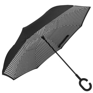 逆さ傘 通販 メンズ レディース 長傘 おしゃれ さかさ傘 逆さがさ 60cm 8本骨 シンプル かわいい 自立 C型持ち手 ハンズフリー 反対傘 逆折式 車 バス 電車 逆さに開く 濡れない 濡らさない リバースアンブレラ