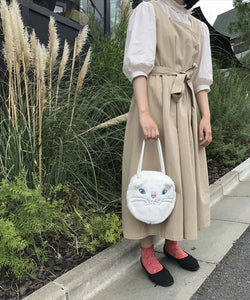 Rootote ルートート トートバッグ 通販 サイドポケット BABYROO ベビールー レディース 2way ショルダー ネコ アニマル ファー  軽量 小さめ ミニ かわいい - バックヤードファミリー