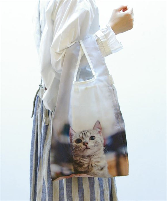 Rootote ルートート トートバッグ 通販 サイドポケット ROO SHOPPER ルーショッパー レディース エコバッグ 軽い ネコ アニマル 軽量  バッグ ショッピングバッグ ショッピング 折りたたみ - バックヤードファミリー