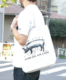 Rootote ルートート トートバッグ 通販 サイドポケット TALL トール ユニセックス キャンバス ベーシック 肩掛け ハンドプリント 手染め 軽量 レディース メンズ ユニセックス - バックヤードファミリー