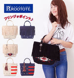 トートバッグ レディース 小さめ ブランド 通販 ROOTOTE ルートート 布 綿 ミニトートバッグ かわいい オシャレ シンプル サブバッグ おでかけ 旅行 カジュアル フリンジ オルテガ柄 星 スター ストライプ ボーダー DELI デリ RT SY.デリデコ-B - バックヤードファミリー