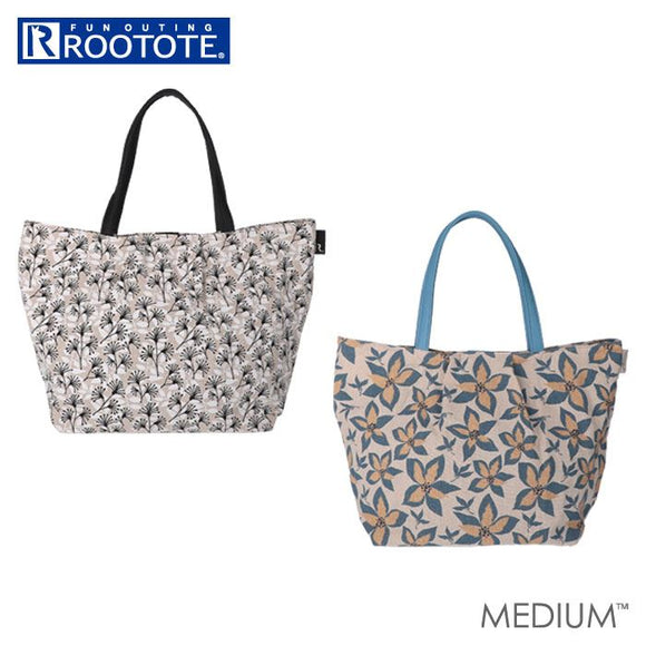 ルートート トートバッグ 通販 ROOTOTE 1875 ミディアム MIDIUM パターン-C レディース おしゃれ かわいい シンプル a4 横 総柄 通勤 通学 旅行 肩掛け 大容量 ブランド - バックヤードファミリー