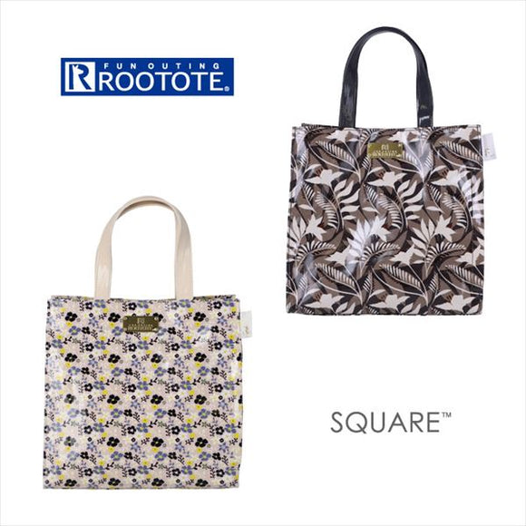 ルートート トートバッグ 通販 レディース ブランド  ROOTOTE 軽い 軽量 通勤 通学 サブバッグ 小さめ おしゃれ シンプル 大人 かわいい 上品 きれいめ おでかけ 旅行 ギフト プレゼント エコラミネート LT スクエア - バックヤードファミリー