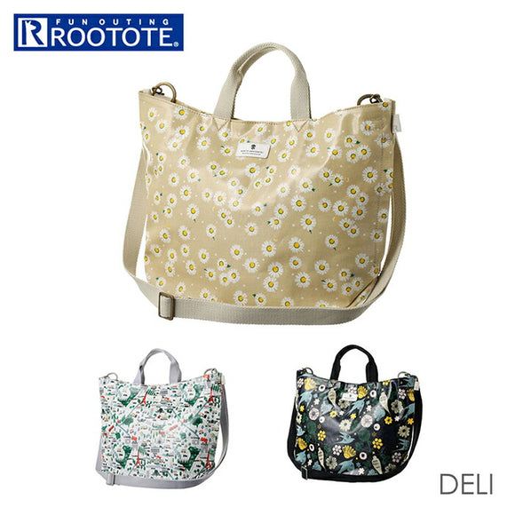 ルートート デリ 通販 ROOTOTE レディース ショルダー トートバッグ ショルダーバッグ 2way DELI 1917 EU デリ2way ラミネート-B 撥水 はっ水 軽量 軽い おしゃれ 大人 かわいい マザーズバッグ 2wayバッグ - バックヤードファミリー