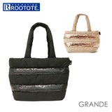 ルートート トートバッグ 通販 ROOTOTE グランデ GRANDE レディース 通勤 通学 大容量 A4 おしゃれ シンプル 大人 かわいい カジュアル ナチュラル ファスナー 軽量 軽い ハンドウォーマー フェザールー FEATHER ROO 1976 LT.フェザールーGRD.spangle-A レディースバッグ - バックヤードファミリー