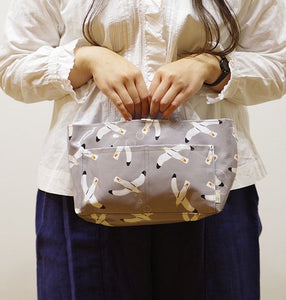 Rootote ルートート バッグインバッグ 通販 サイドポケット ROO-CARRIAGE ルーキャリッジ ラミネート トートバッグ ミニトート 花柄 小さめ 軽量 コンパクト お出かけ レディース