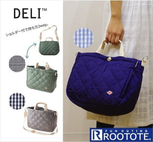 Rootote ルートート トートバッグ 通販 トートバッグ DELI デリ キルティング 2WAY ショルダー 軽い シンプル おしゃれ  レディース かわいい サブバッグ - バックヤードファミリー