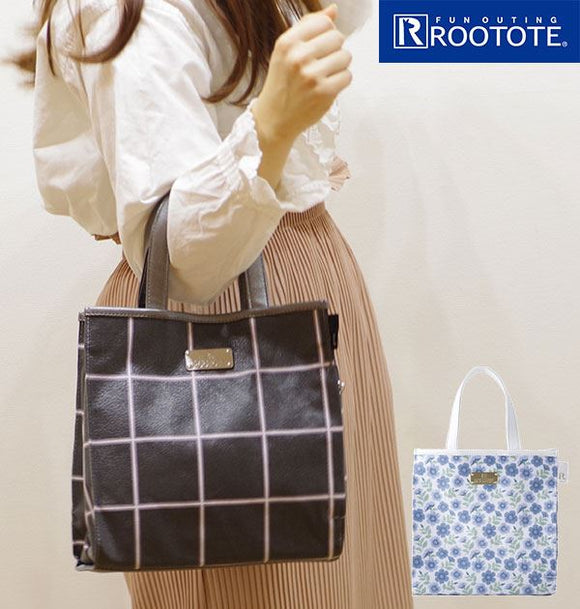 Rootote ルートート トートバッグ 通販 サイドポケット SQUARE スクエア ラミネート サブバッグ 花柄 サブバッグ レディース かわいい  軽量 ママバッグ - バックヤードファミリー