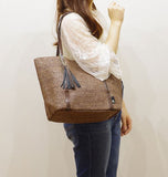 Rootote ルートート トートバッグ 通販 サイドポケット MEDIUM ミディアム カゴ バスケット タッセル 肩掛け 軽い 軽量  大容量 かごバッグ ショルダー - バックヤードファミリー