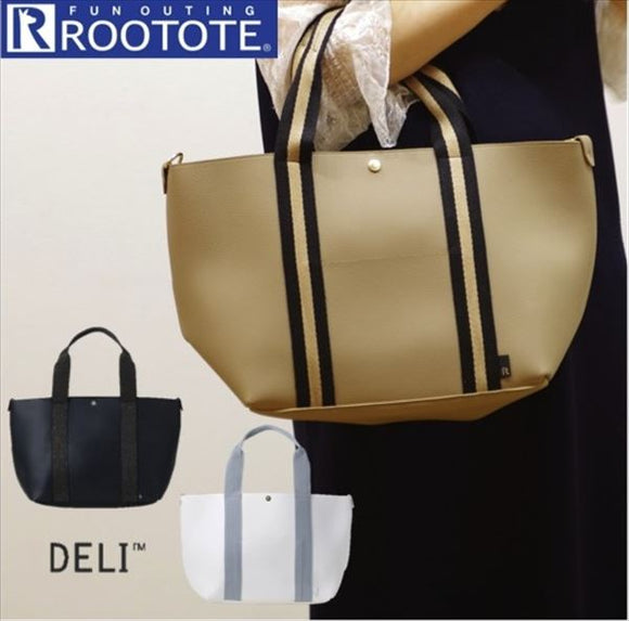 Rootote ルートート トートバッグ 通販 トートバッグ DELI デリ 合成皮革 サブバッグ シンプル おしゃれ 小さめ 軽量  サブバッグ 手提げ レディース - バックヤードファミリー