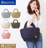 トートバッグ レディース 小さめ 通販 ROOTOTE ルートート 軽量 軽い FEATHER ROO フェザールー 通勤 サブバッグ おしゃれ かわいい ミニトートバッグ ファスナー付き 大容量 コンパクト ルーポケット あったか ハンドウォーマー ダウン 羽毛 フェザー DELI デリ 秋冬 - バックヤードファミリー