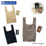 ルートート エコバッグ 通販 ROOTOTE 3354 ルーショッパー ROO-shopper PortableWanco ポータブルわんこ ポータブルワンコ 折りたたみ コンパクト 軽量 軽い おしゃれ かわいい 犬 イヌ コンビニバッグ コンビニ 用 エコ コンビニエコバッグ