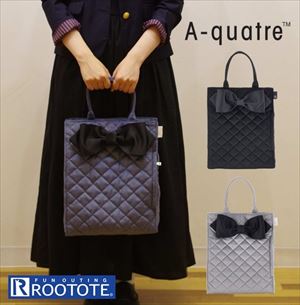 ルートート トートバッグ 通販 レディース ブランド ROOTOTE EU アーキャトル ベロアキルトリボン-A おしゃれ 通勤 A4 通学 レッスンバッグ 手提げ 鞄 上品 きれいめ 大人 かわいい 無地 リボン 学校行事 授業参観 入学式 卒業式 サブバッグ ギフト プレゼント A-quatre - バックヤードファミリー