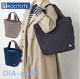 ルートート トートバッグ 通販 レディース ブランド ROOTOTE SN ラウンド ダイヤキルト-A 軽量 軽い 大きめ 大容量 通勤 通学 おしゃれ シンプル 上品 きれいめ 無地 キルティング 大人 かわいい ダイヤ ステッチ カジュアル ナチュラル メンズ 男女兼用 ROUND - バックヤードファミリー