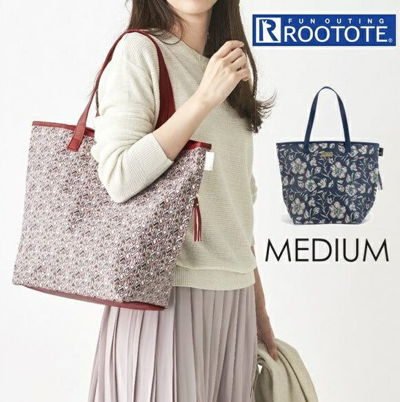 ROOTOTE トートバッグ ルートート 通販 レディース ブランド おしゃれ 手さげ 手提げ ママバッグ マザーズバッグ ショルダーバッグ 肩掛け 母の日 プレゼント かわいい 通勤 通学 大学生 フラワー 花柄 - バックヤードファミリー