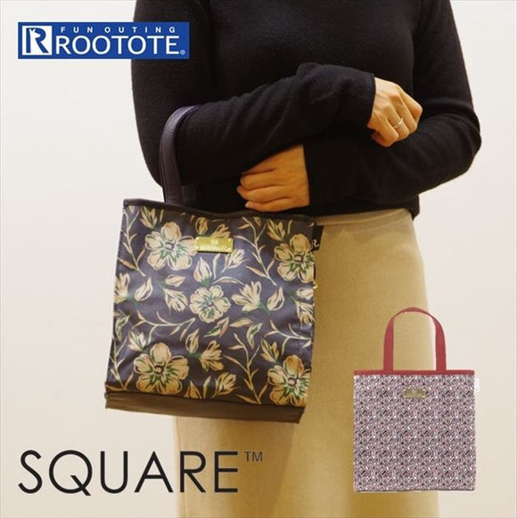 ROOTOTE トートバッグ ルートート 通販 ブランド レディース 手さげ 手提げ サブバッグ おしゃれ 母の日 プレゼント 小さめ ミニ お散歩バッグ 大人 かわいい 手さげ 手提げ スクエア 花柄 フラワー ブランド
