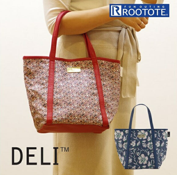 ROOTOTE トートバッグ ルートート 通販 レディース 通勤 DELI デリ サブバッグ おしゃれ ママバッグ マザーズバッグ 軽量 軽め カジュアル 手さげ 手提げ ナチュラル かわいい フラワー 花柄
