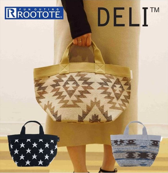 ROOTOTE トートバッグ ルートート 通販 サイドポケット DELI デリ サブバッグ おしゃれ ママバッグ マザーズバッグ 軽量 軽め カジュアル 手さげ 手提げ ナチュラル レディース レッスンバッグ エスニック調