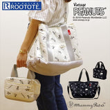 Rootote ルートート トートバッグ 通販 サイドポケット MAMMYROO マミールー PEANUTS ピーナッツ SNOOPY スヌーピー 刺繍 ママバッグ マザーズバッグ バッグ レディース - バックヤードファミリー
