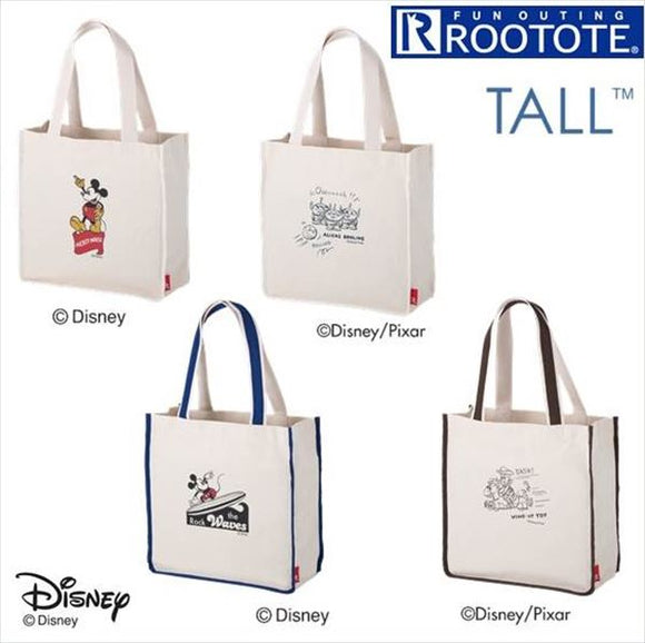 Rootote ルートート トートバッグ 通販 サイドポケット TALL トール DISNEY ディズニー キャンバス 肩掛け ユニセックス ショルダーバッグ  マザーバッグ ママバッグ シンプル レディース