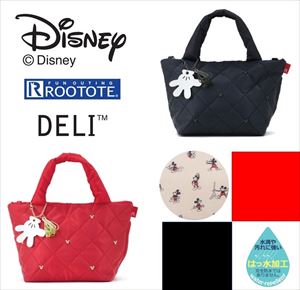 ルートート ディズニー 通販 トートバッグ レディース ブランド ROOTOTE LT デリ キルト ミッキー-B 軽量 軽い はっ水 撥水 通勤 通学 サブバッグ 手提げ おしゃれ シンプル 上品 きれいめ 大人 かわいい Disney モチーフ ミニトート 秋冬 キルティング ギフト プレゼント - バックヤードファミリー