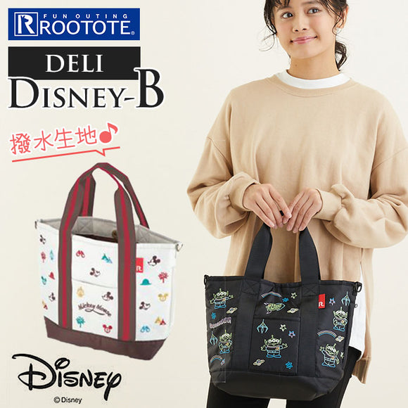 ルートート ディズニー 通販 トートバッグ レディース ブランド ROOTOTE LT デリ Disney-B はっ水 撥水 通勤 通学 サブバッグ 手提げ 大人 かわいい ミニトート 手提げ キッズ 子ども ミッキー TOY STORY トイストーリー エイリアン キャラクター モチーフ おでかけ DELI - バックヤードファミリー