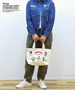 Rootote ルートート トートバッグ 通販 サイドポケット DELI デリ レディース PEANUTS ピーナッツ SNOOPY スヌーピー 刺繍  おしゃれ 小さめ 軽量 かわいい - バックヤードファミリー