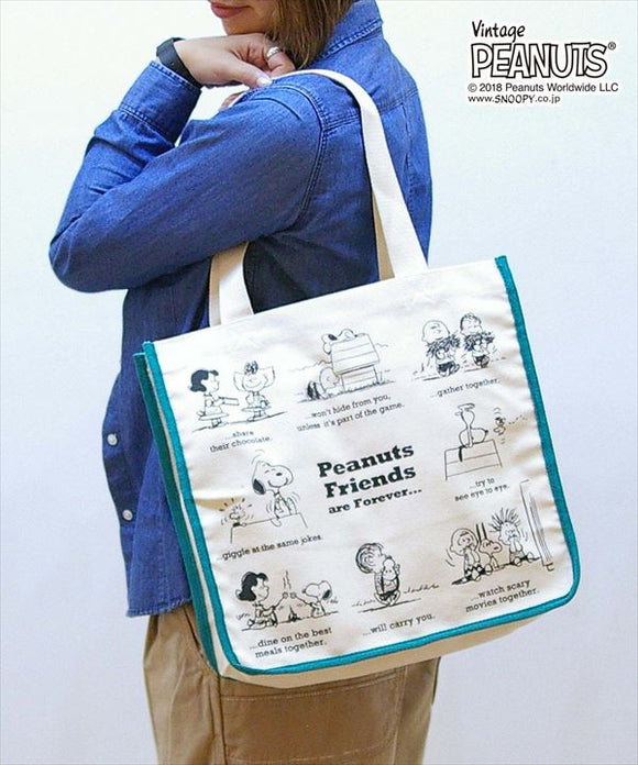 Rootote ルートート トートバッグ 通販 サイドポケット TALL トール ユニセックス PEANUTS ピーナッツ SNOOPY スヌーピー キャンバス  肩掛け サブバッグ 軽量 レディース - バックヤードファミリー