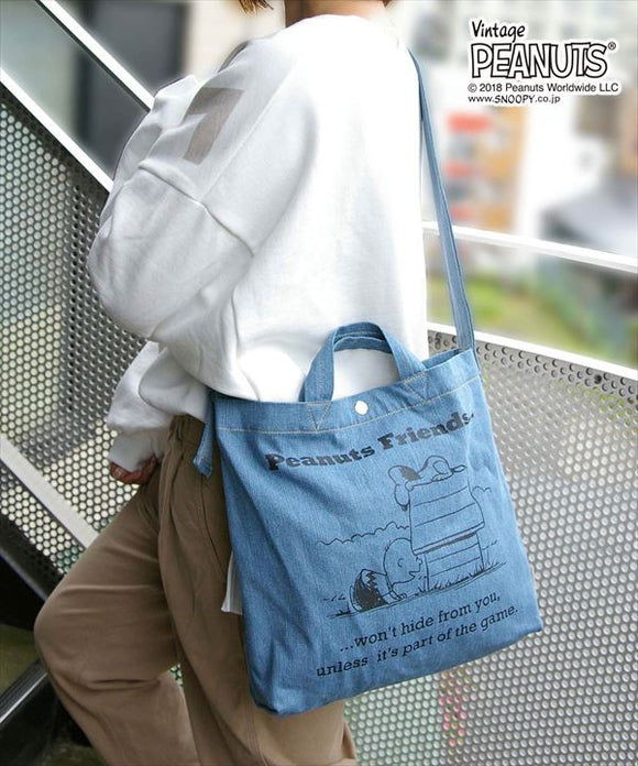 Rootote ルートート トートバッグ 通販 サイドポケット TALL トール ユニセックス PEANUTS ピーナッツ SNOOPY スヌーピー 2WAY  サブバッグ 軽量 レディース メンズ - バックヤードファミリー