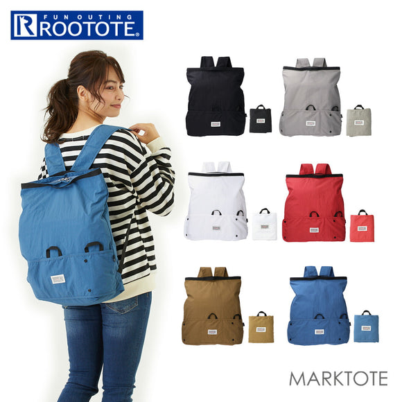 ROOTOTE リュック 通販 トートバッグ 2way エコバッグ 折りたたみ 折りたたみバッグ サブバッグ レディース メンズ ルートート MARKTOTE CEOROO マルクトート セオルー 軽量 軽い おしゃれ シンプル 大人 かわいい 洗える 洗濯可能 洗濯機 6776 SN.マルクトート.セオルー-B