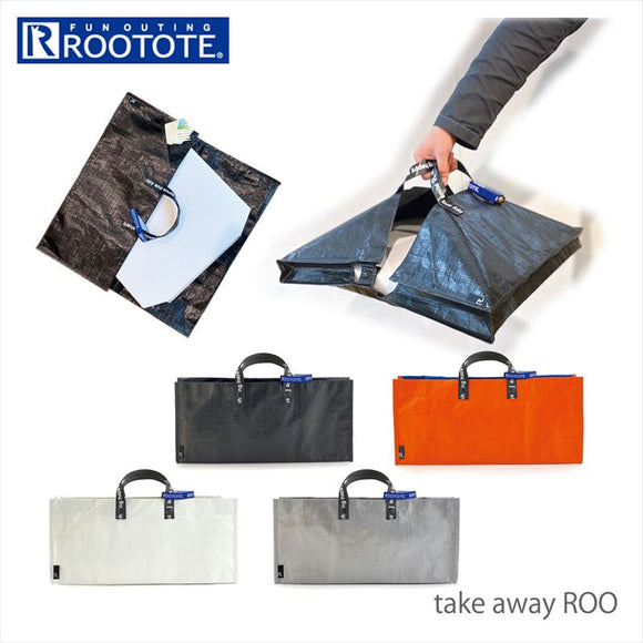 ルートート 新作 通販 rootote エコバッグ テイクアウト バッグ 持ち帰り ピザ Lサイズ オードブル お寿司 弁当 お皿 水平 ペットボトル 収納 take away ROO テイクアウェイルー タープ L ROOTOTE  CJ.テイクアウェイルー.タープL-A - バックヤードファミリー