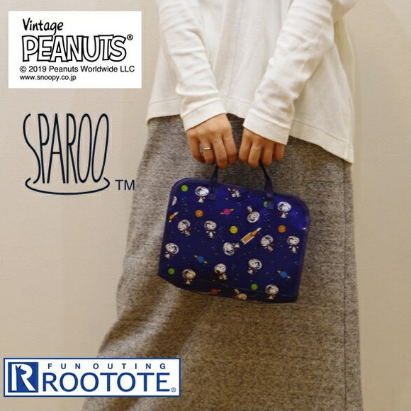 ROOTOTE ミニトートバッグ ルートート 通販 レディース おしゃれ ブランド 小さめ 旅行 温泉 SPA スポーツジム メッシュ 軽量 軽い ジムバッグ 水場 プール スパルー コンパクト 社内バッグ スヌーピー - バックヤードファミリー