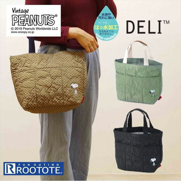 ROOTOTE トートバッグ ルートート 通販 サイドポケット DELI デリ サブバッグ おしゃれ ママバッグ マザーズバッグ 軽量 軽め カジュアル 手さげ 手提げ ナチュラル レディース はっ水 撥水 スヌーピー - バックヤードファミリー