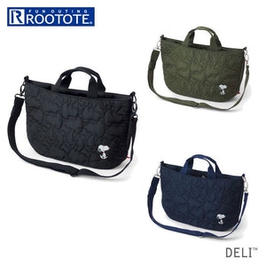 ルートート スヌーピー 通販 ROOTOTE 8133 デリ DELI トートバッグ キルト PEANUTS 5X SNOOPY ショルダーバッグ 2way キルティング 布 大容量 a4 横 おしゃれ かわいい ブランド