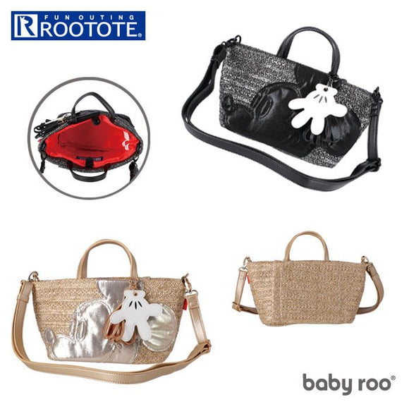 ルートート トートバッグ 通販 ROOTOTE 8176 ベビールー baby roo ミッキーA ディズニー ショルダーバッグ 2way おしゃれ かわいい カゴバッグ かごバッグ 斜めがけ 夏 春夏 小さめ ブランド - バックヤードファミリー