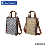 ルートート スヌーピー 通販 ショルダー ショルダーバッグ ミニショルダー レディース ROOTOTE bagy roo ベビールー ワンマイルバッグ おしゃれ シンプル 大人 かわいい 上品 きれいめ きちんと 裏ラミネート加工 ヘリンボーン 8206 IP.ベビールー.Peanuts-6X - バックヤードファミリー