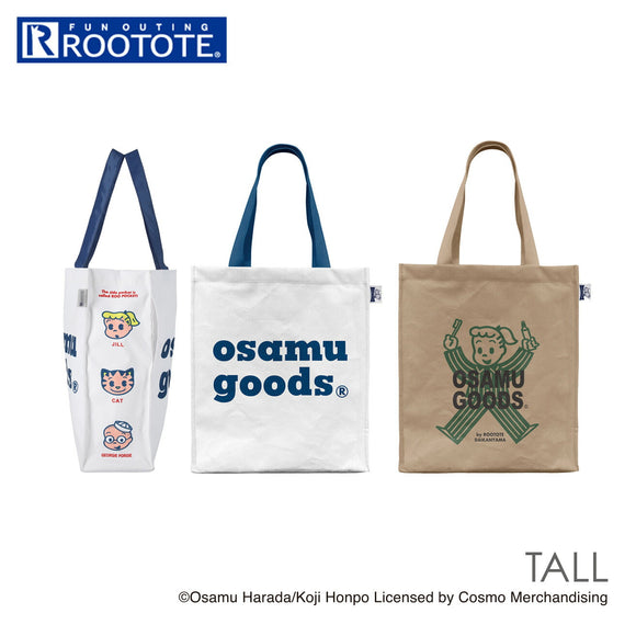 オサムグッズ トートバッグ 通販 OSAMU GOODS ルートート ROOTOTE レディース 大きめ A4 通学 通勤 レッスンバッグ 紙袋 デザイン おしゃれ 大人 かわいい トール TALL BOX 8211 原田治 コラボレーション IP.トールBOX.OSAMU-A レディースバッグ - バックヤードファミリー