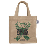 オサムグッズ トートバッグ 通販 OSAMU GOODS ルートート ROOTOTE レディース 小さめ ランチバッグ サブバッグ 紙袋 デザイン おしゃれ 大人 かわいい スクエア SQUARE 8213 原田治 コラボレーション IP.スクエア.OSAMU-A レディースバッグ - バックヤードファミリー
